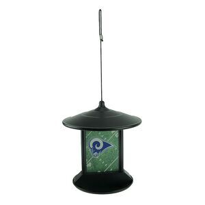 Los Angeles Rams Logo Solar Powered Hanging Birdfeeder